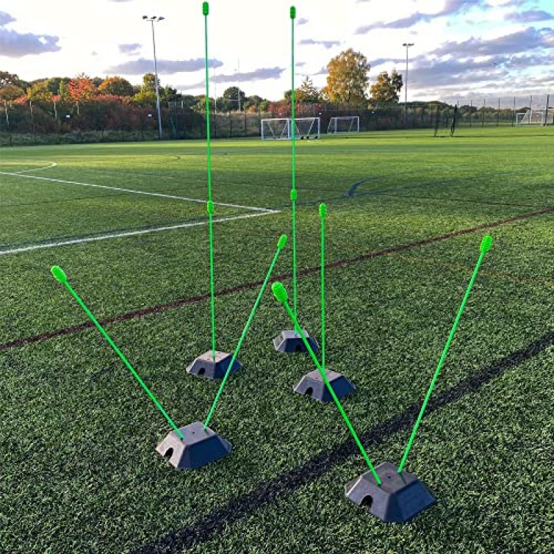 잔디와 코트에서 훈련하기 위한 QUICKPLAY 기본 웨이트 | QuickPlay Agility Poles 및 Kickster Soccer Goals에 적합