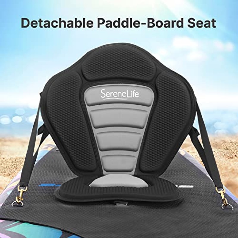 20PSI 고압 SUP 전기 공기 펌프, 팽창식 스탠드 업 패들 보드, 보트, 카약, 12V DC 자동차 커넥터용 이중 스테이지 인플레이션 패들 보드 펌프 SereneLife