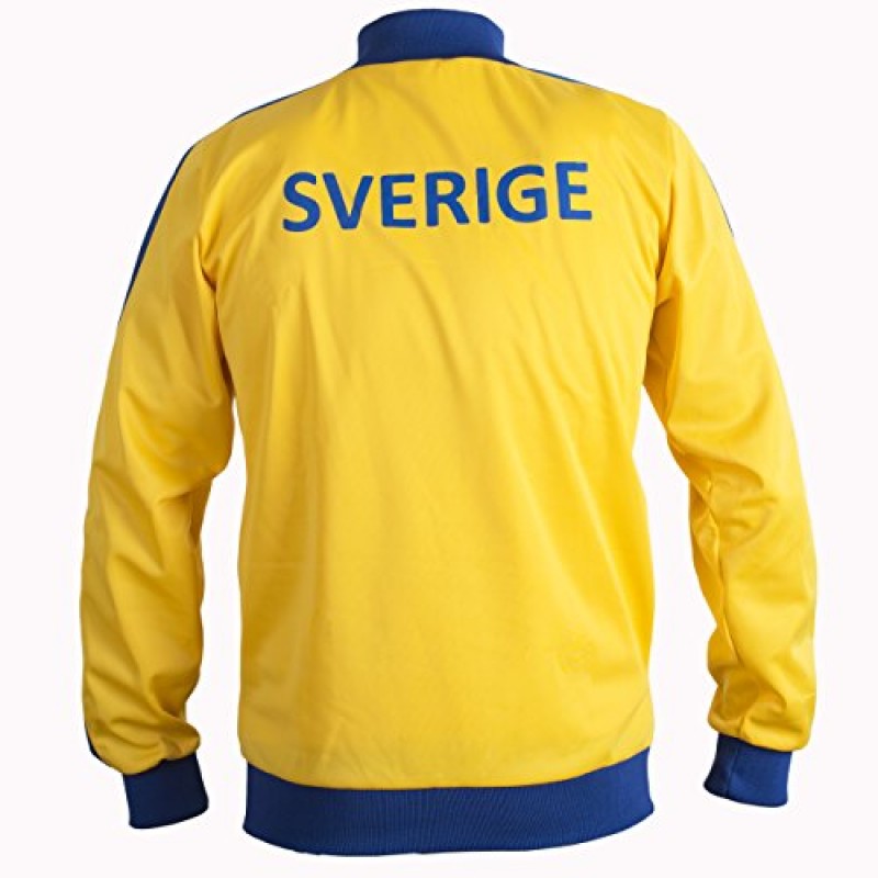 JL SPORT 스웨덴 Sverige 1970년대 레트로 내셔널 스웨덴 축구 재킷 트랙수트