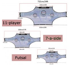 AKOZLIN CP 11인 축구장 그물 타겟 시트는 궁극적인 정확도 훈련 파트너를 위해 목표에 부착됩니다(그물만 해당) 24피트 x 8피트