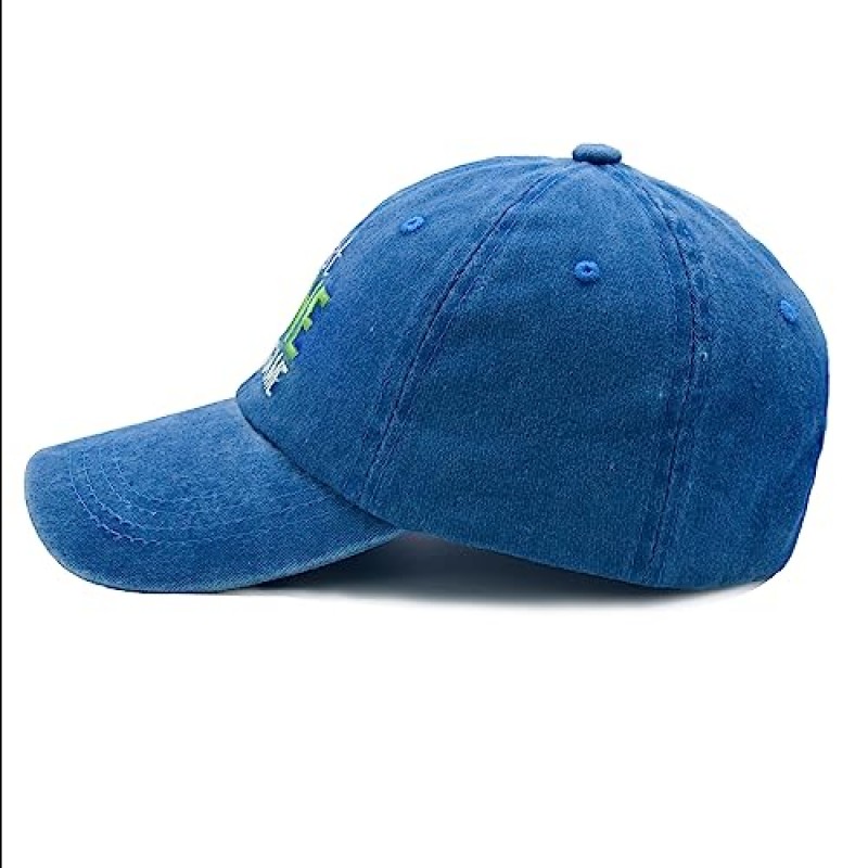 Waldeal Pickleball Hat, 남성 여성을 위한 조절 가능한 자수 워싱 야구 모자…