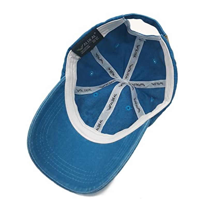 Waldeal Pickleball Hat, 남성 여성을 위한 조절 가능한 자수 워싱 야구 모자…