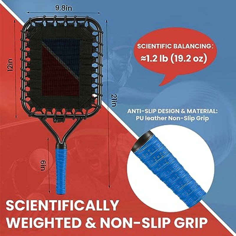 플라이볼용 야구 라켓: 펑고 라켓 코치와 부모를 위한 야구/야구 라켓으로 선수들이 땅볼과 팝 플라이를 치는 연습을 돕습니다(신규)