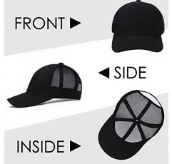 Snapback 트럭 운전사 모자 야구 모자 조정 가능한 야외 메쉬 백 볼 캡 남성 여성을위한