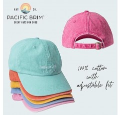 PACIFIC BRIM 여성용 및 남성용 클래식 코튼 야구 모자 조정 가능한 트럭 캡