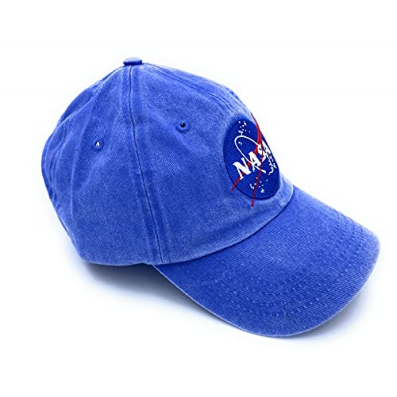 Aeisage NASA 모자 빈티지 야구 모자 NASA 로고 남성용 면화 모자 아빠 모자 여성용 면화 모자