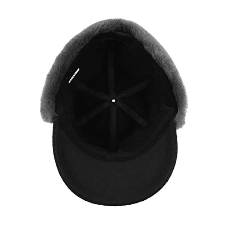 Zylioo XXL 특대 양털 야구 모자, 귀고리, 큰 머리를 위한 겨울 따뜻한 모자, 대형 탄성 사냥꾼 아빠 모자