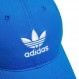 adidas Originals 여성용 릴렉스핏 조절 가능한 스트랩백 캡, 브라이트블루/화이트, 원 사이즈