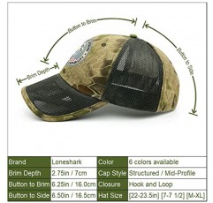 Loneshark Mens Camo 메쉬 야구 모자 미국 국기 미국 독수리 전술 운영자 애국 모자 미 육군 군사 OCP 공 모자