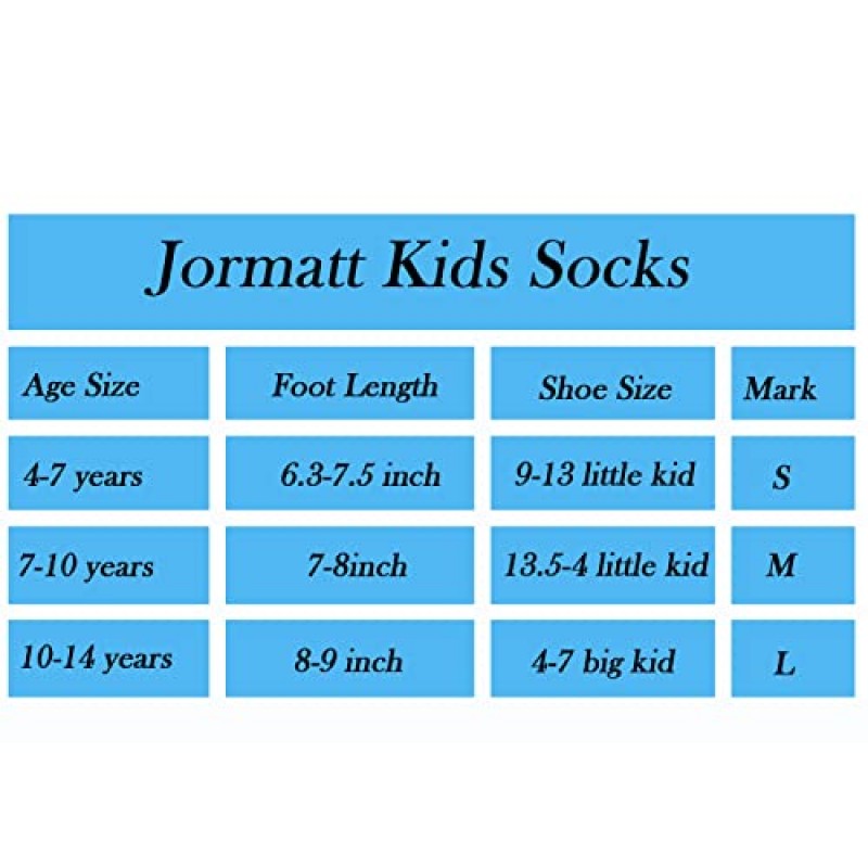 JORMATT 8 쌍 소년 양말 유아용 로우 컷 코튼 양말, 소녀 하프 쿠션 운동 발목 양말