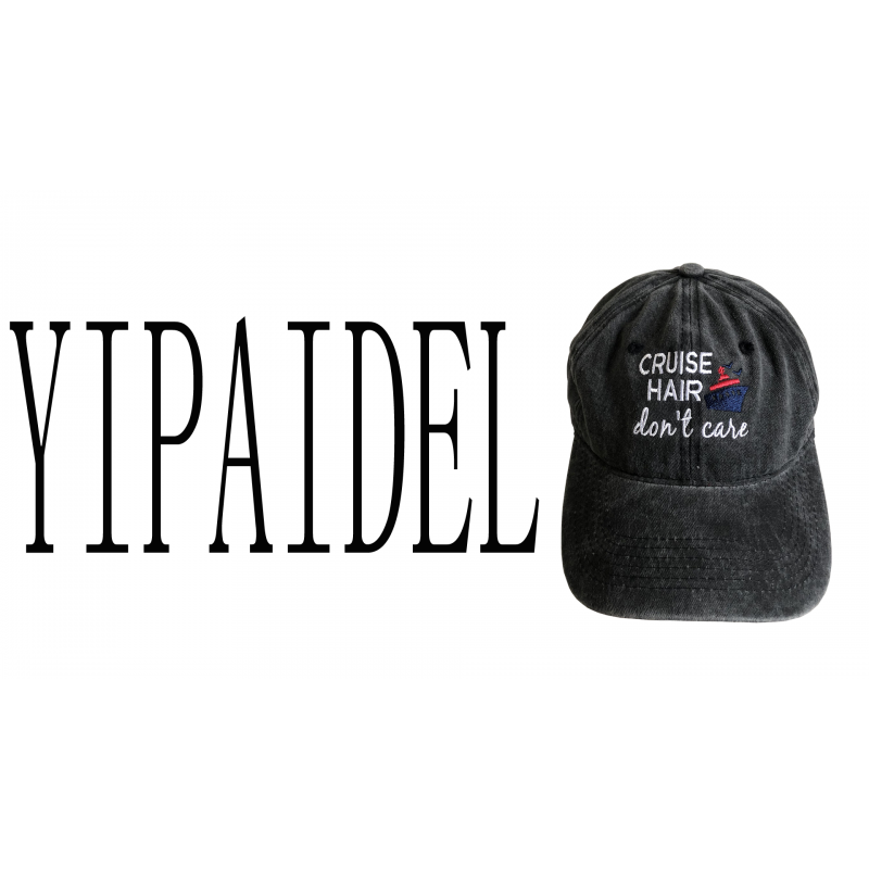 Yipayel 여성용 크루즈 헤어 신경 쓰지 마세요 디스트레스드 모자, 엄마와 아빠를 위한 조절 가능한 빈티지 워싱 야구 모자