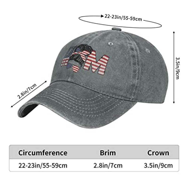 MANMESH HATT 소년과 소녀 엄마 모자, 여성용 멋진 엄마 모자, 디스트레스드 워시 코튼 조절 가능 아빠 야구 모자