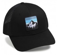 Mountains Sky Trucker 모자, 남성용 여성용 메쉬 야외 모자, 조절 가능한 스냅백 야구 모자