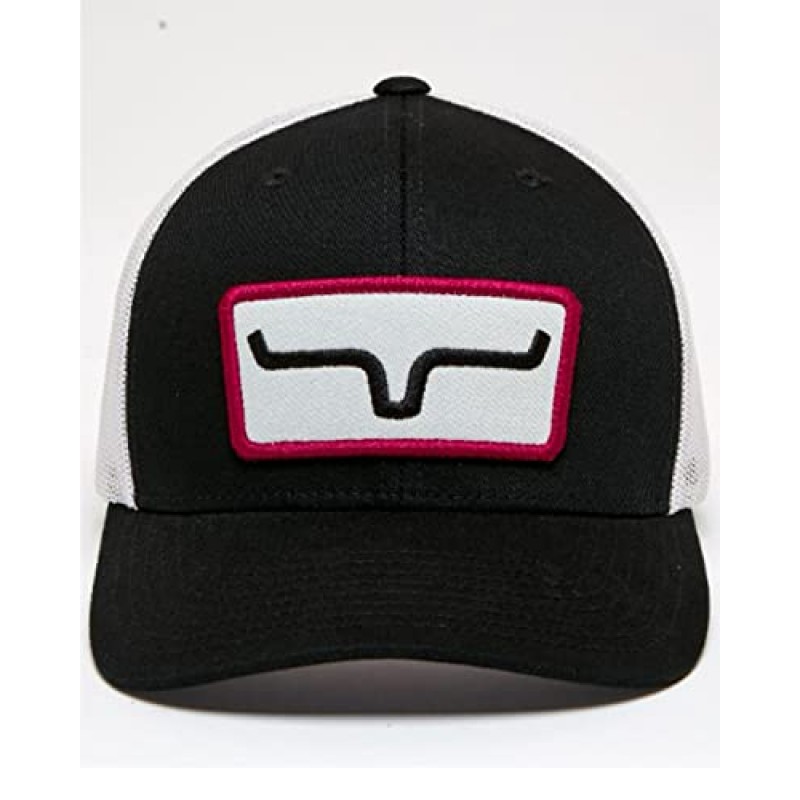 Kimes Ranch Caps The Cutter Trucker Horns 로고 패치 메쉬백 볼