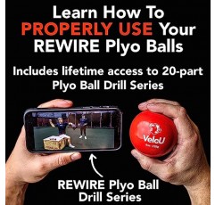 Plyo Balls Baseball - 투구용 가중치 야구 - 소프트볼/야구 훈련용 공으로 팔 경로를 정리하고 투구 속도를 높이세요 - 운동용 가중치 공