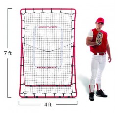 Rukket 4x7 피치백 야구/소프트볼 리바운더 PRO, 투구 및 던지기 연습 파트너, 조정 가능한 각도 피치백 트레이너