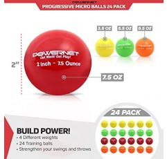 PowerNet 스위트 스팟 트레이닝 배트 + 2