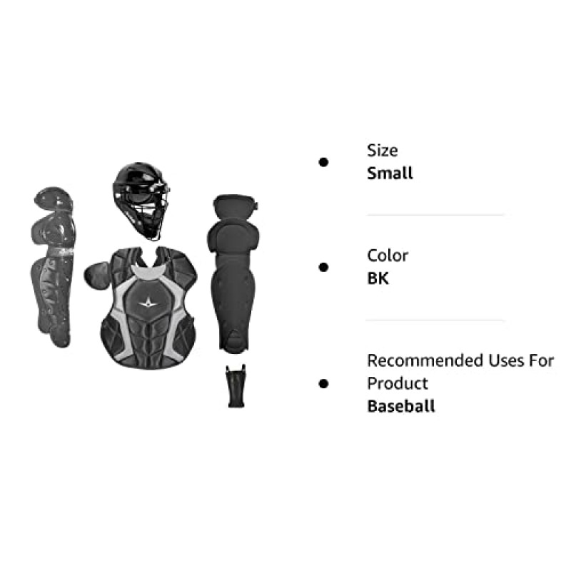 All-Star® 플레이어 시리즈 야구 포수 장비 키트, NOCSAE 표준 충족 - 12~16세
