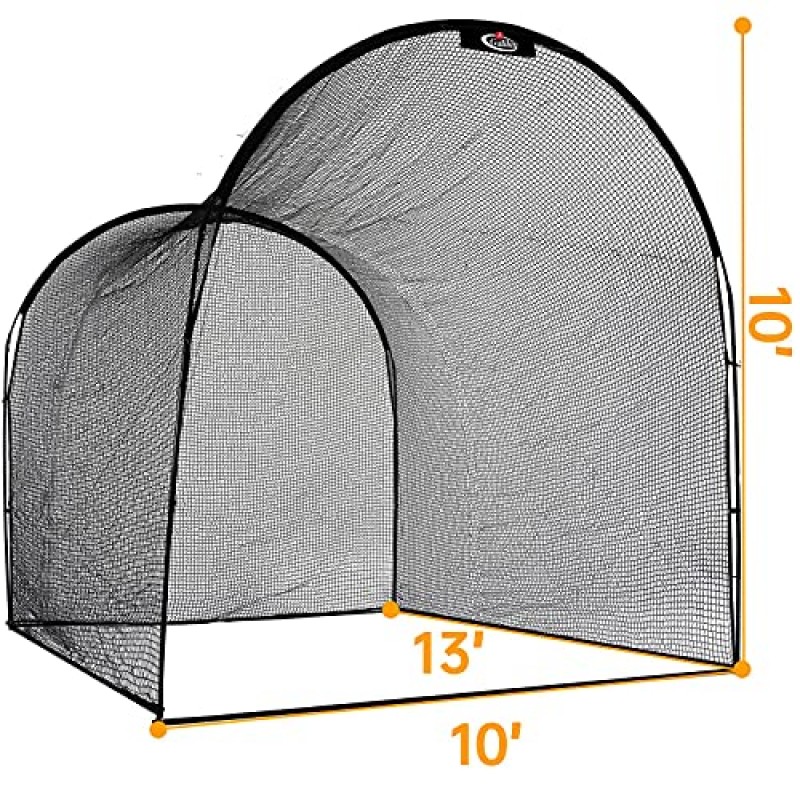 Gagalileo 야구 배팅 케이지,소프트볼 및 야구 연습 배팅 케이지,뒤뜰용 배팅 케이지,휴대용 소프트볼 야구 피칭 케이지,헤비 듀티 피칭 케이지