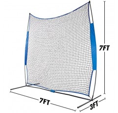 OKAYES 야구 스크린 네트, 야구 피칭 스크린, 야구 보호 스크린, 야구 스크린 프로텍터, 소프트볼 스크린 네트, 투구용 7x7FT 야구 스크린, 소프트볼 피칭 스크린 뒷마당