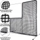 Kapler L 스크린 야구 피칭 스크린, 7X7FT 야구 소프트볼 투수 안전 보호 L 스크린.