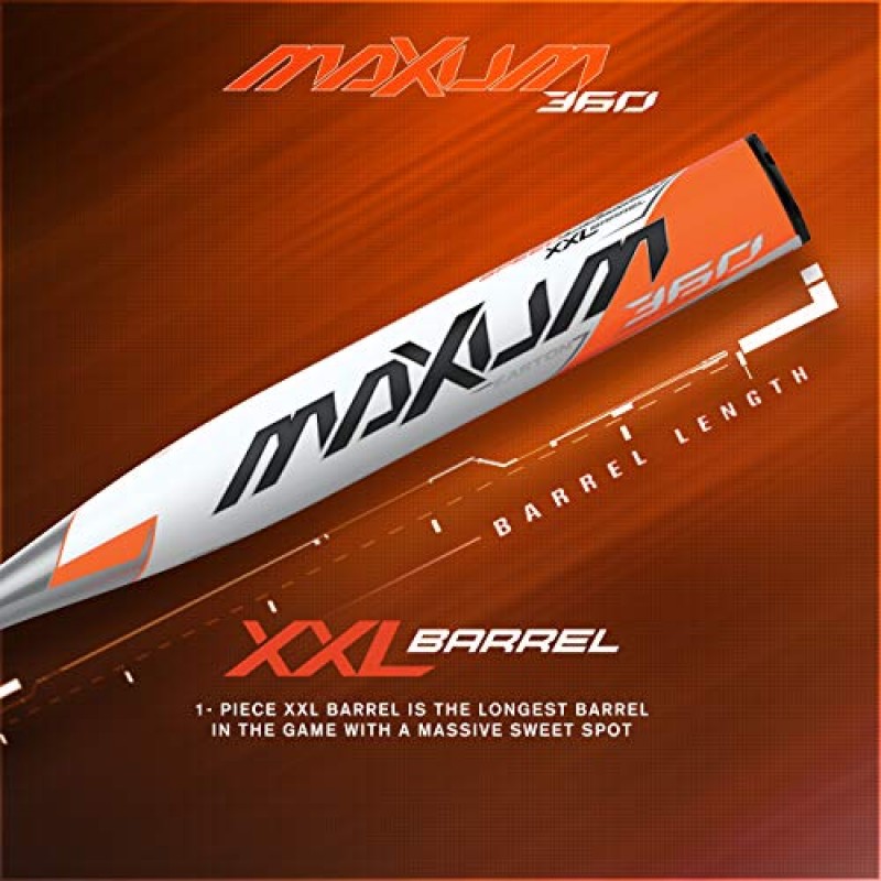 이스턴 MAXUM 360 -5 USSSA 청소년 야구 배트, 2 5/8인치 배럴