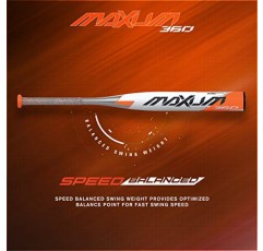 Easton MAXUM 360 -12 l -10 USSSA 청소년 야구 배트, 2 3/4인치 배럴