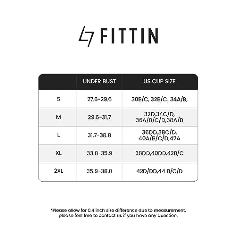 여성용 FITTIN Racerback 스포츠 브라 - 요가 체육관 운동 피트니스를 위한 패딩 처리된 매끄러운 고충격 지원