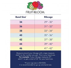 Fruit of the Loom 여아 코튼 내장 스트레치 스포츠 브라