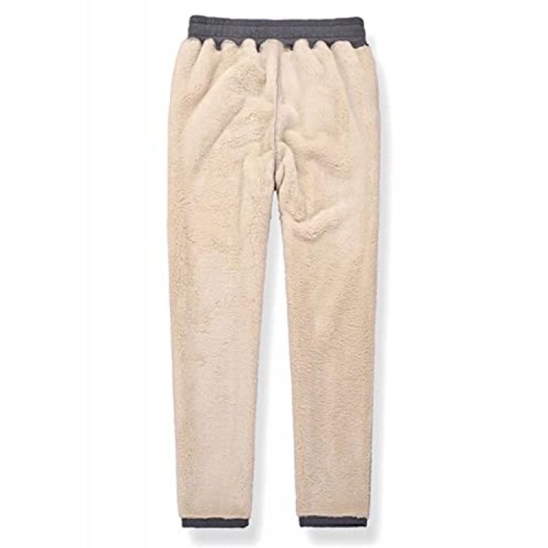 MAGCOMSEN 남성용 겨울 양털 바지 Sherpa Lined Sweatpants Thicken Warm Athletic Pants 스포츠 조깅 바지