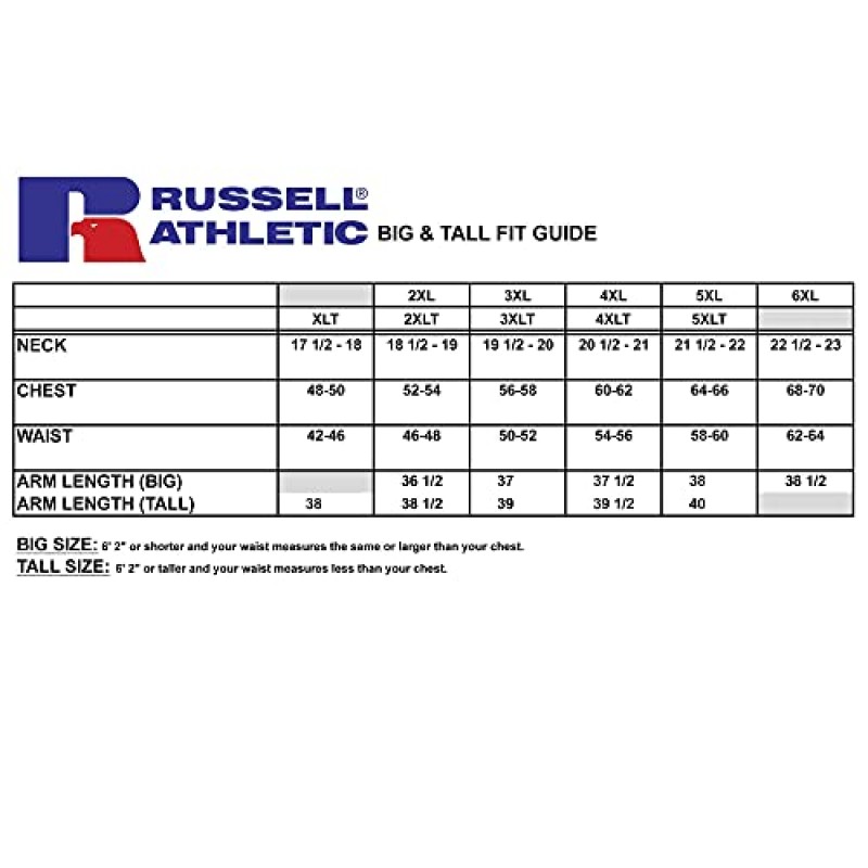 Russell Athletic 남성용 빅 앤 톨 오픈 바텀 라운지 팬츠 - 저지 스웨트팬츠