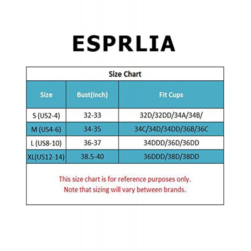 ESPRLIA 여성 롱라인 패딩 스포츠 브라 피트니스 운동 러닝 셔츠 요가 탱크탑