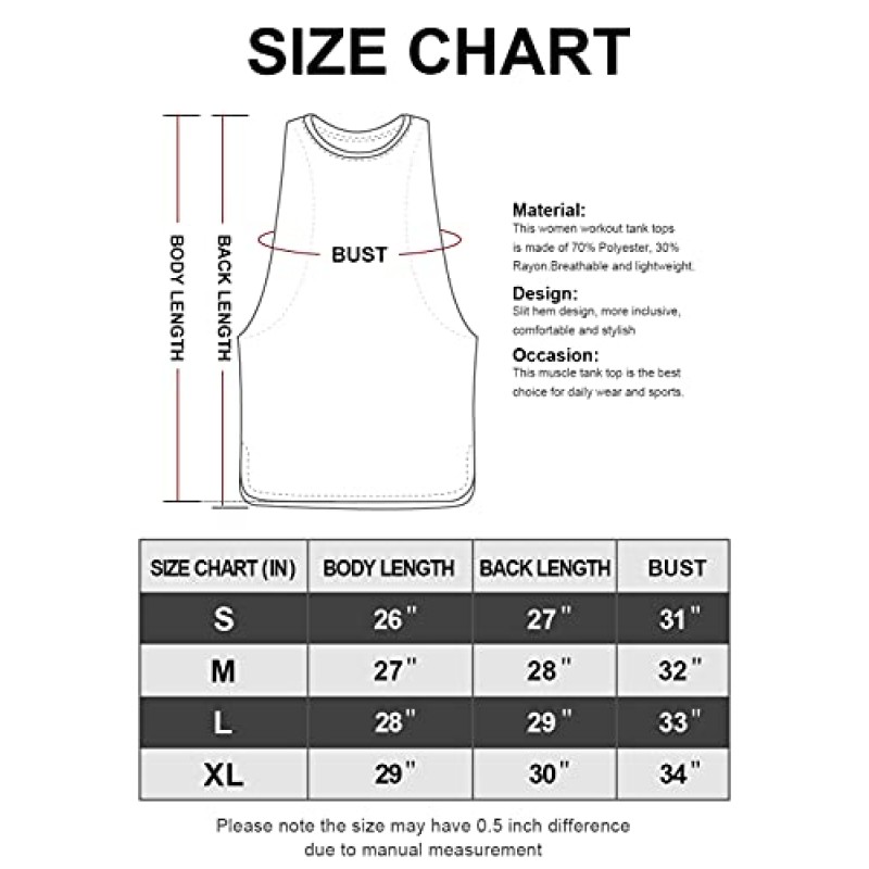 Ullnoy 운동 탱크 탑 여성용 근육 탱크 달리기 민소매 루즈 피트 체육관 요가 스포츠 셔츠 3-5 팩