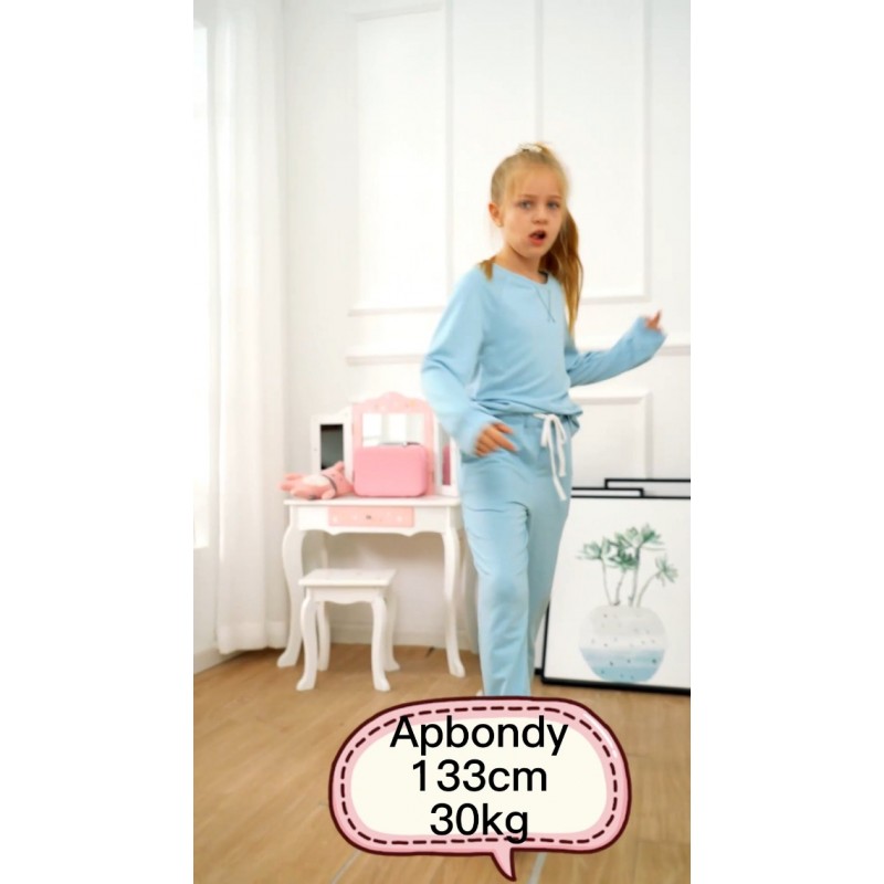 Apbondy Girls 풀오버 스웨트 슈트 캐주얼 운동복 Loungewear 세트 편안한 트랙 슈트 운동 세트