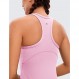 CRZ YOGA Butterluxe Womens Workout Racerback 탱크 탑 하이 넥 운동 캐미솔 탱크 러닝 민소매 탑 체육관 셔츠