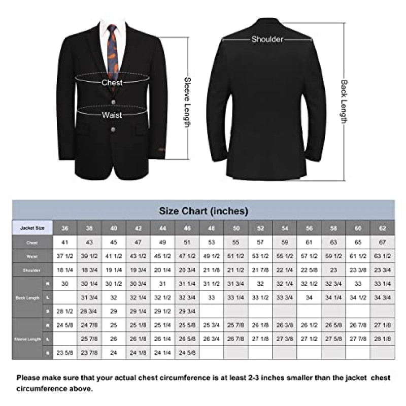 P&L 남성 블레이저 프리미엄 스트레치 클래식 핏 스포츠 코트 수트 재킷