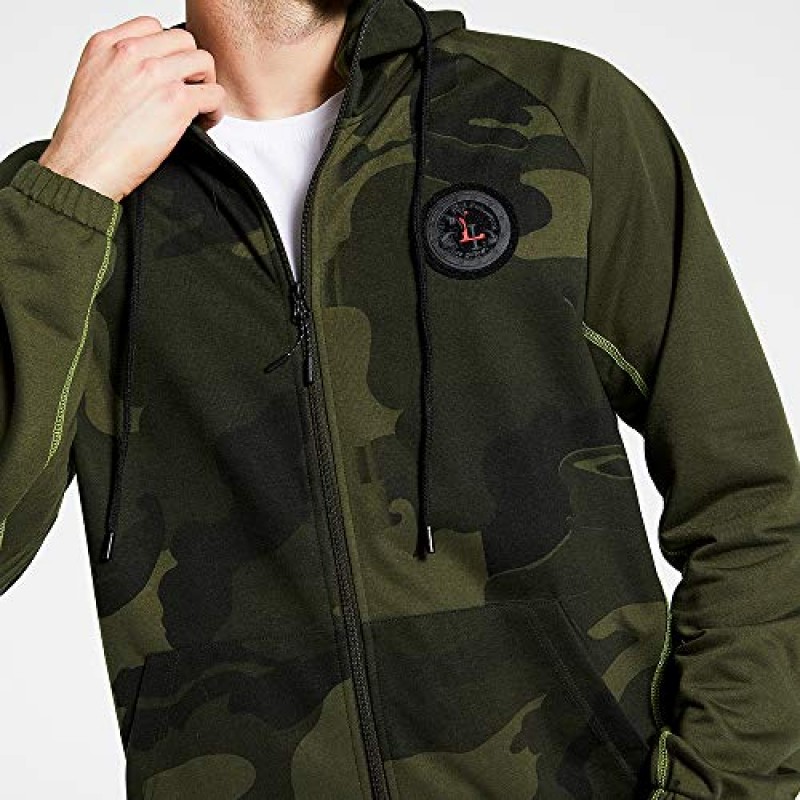 AOTORR Mens Sweatsuits 2 Piece 캐주얼 트랙 슈트 Camo 까마귀 조깅 스웨트 팬츠 정장