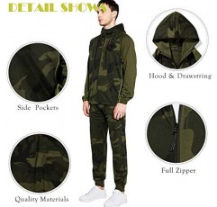 AOTORR Mens Sweatsuits 2 Piece 캐주얼 트랙 슈트 Camo 까마귀 조깅 스웨트 팬츠 정장