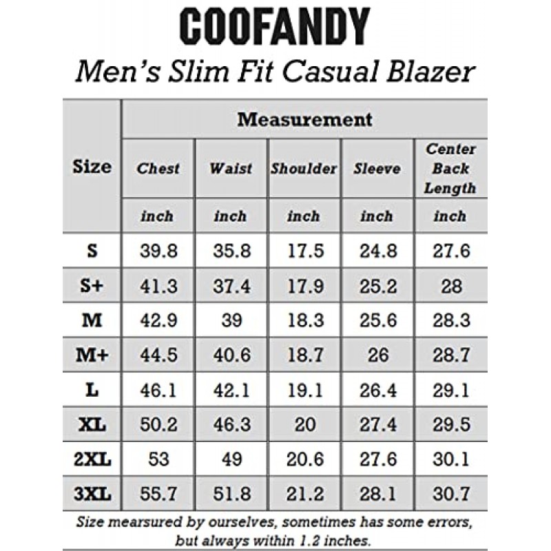 COOFANDY 남성 캐주얼 정장 블레이저 재킷 경량 스포츠 코트 원 버튼