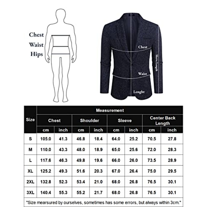 COOFANDY 남성 캐주얼 스포츠 코트 드레스 블레이저 세련된 경량 정장 재킷