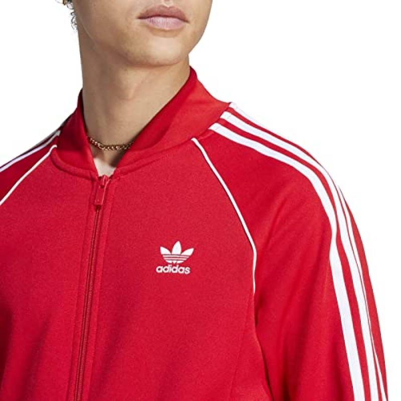 adidas Originals 남성 Adicolor 클래식 슈퍼스타 트랙 탑