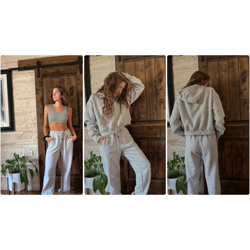 TAQCUX Womens Hoody Sweatsuit 세트 2두 조각 자르기 풀오버 스웨터 양털 조깅 바지 Tracksuit 세트