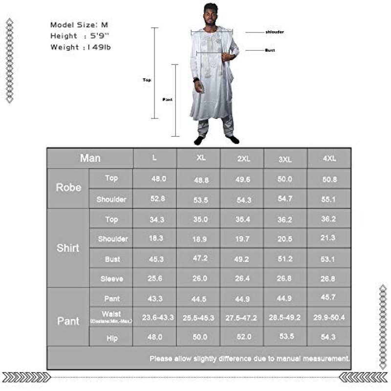 HD 아프리카 남성 의류 Agbada 의류 자수 대시키 셔츠 및 바지 의상 3개