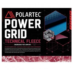 281Z 남성용 보온 경량 베이스 레이어 티셔츠 - 하이킹 트레킹 야외 - Polartec Power Grid - 지형 신뢰성 라인