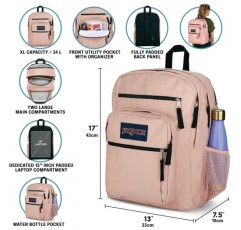 JanSport 대학용 대형 노트북 백팩 - 수납공간 2개가 있는 컴퓨터 가방, 인체공학적 어깨끈, 15인치 노트북 슬리브, 운반용 손잡이 - 책 배낭, 기분 지도