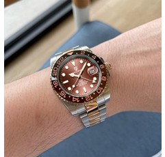 파가니 디자인 GMT 자동 시계 남자 패션 비즈니스 40MM 아날로그 날짜 100M 방수 기계식 손목 시계 PD-1662