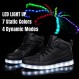 IGxx LED 조명 남자를위한 신발 빛 높은 상위 LED 스 니 커 즈 USB 충전 신발 여성 빛나는 빛나는 깜박이 신발 LED 키즈