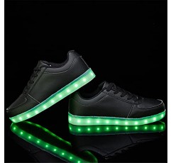 SANYES USB 충전 라이트 업 신발 스포츠 LED 신발 댄스 스니커즈