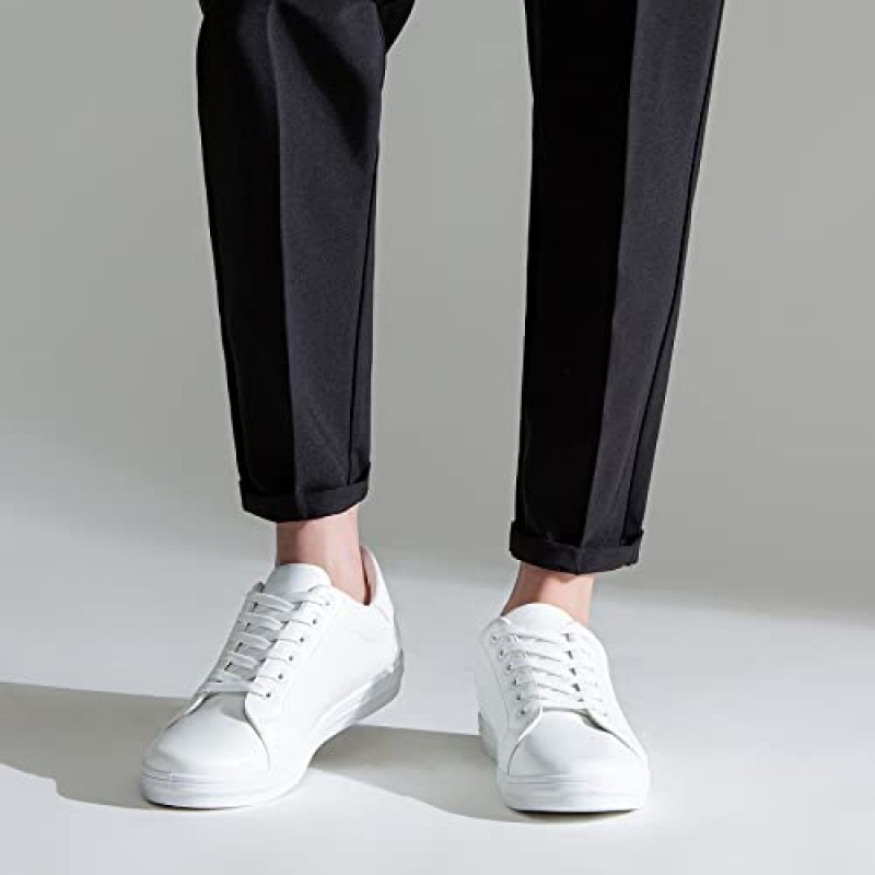 Jousen 남성 패션 스니커즈 남성용 흰색 신발 캐주얼 통기성 신발