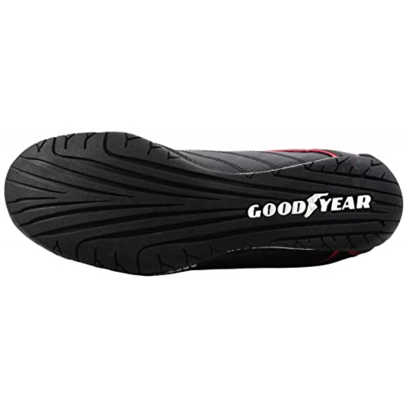 Goodyear Mens Ori Racer 스니커즈 – 로우탑 스니커즈, PU 가죽 및 메쉬 라이닝